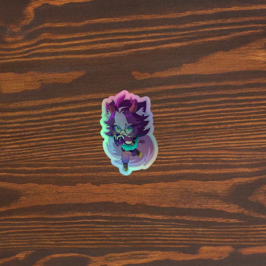 Loki with a Book Holo Sticker (Multiple Sizes) product image (3)