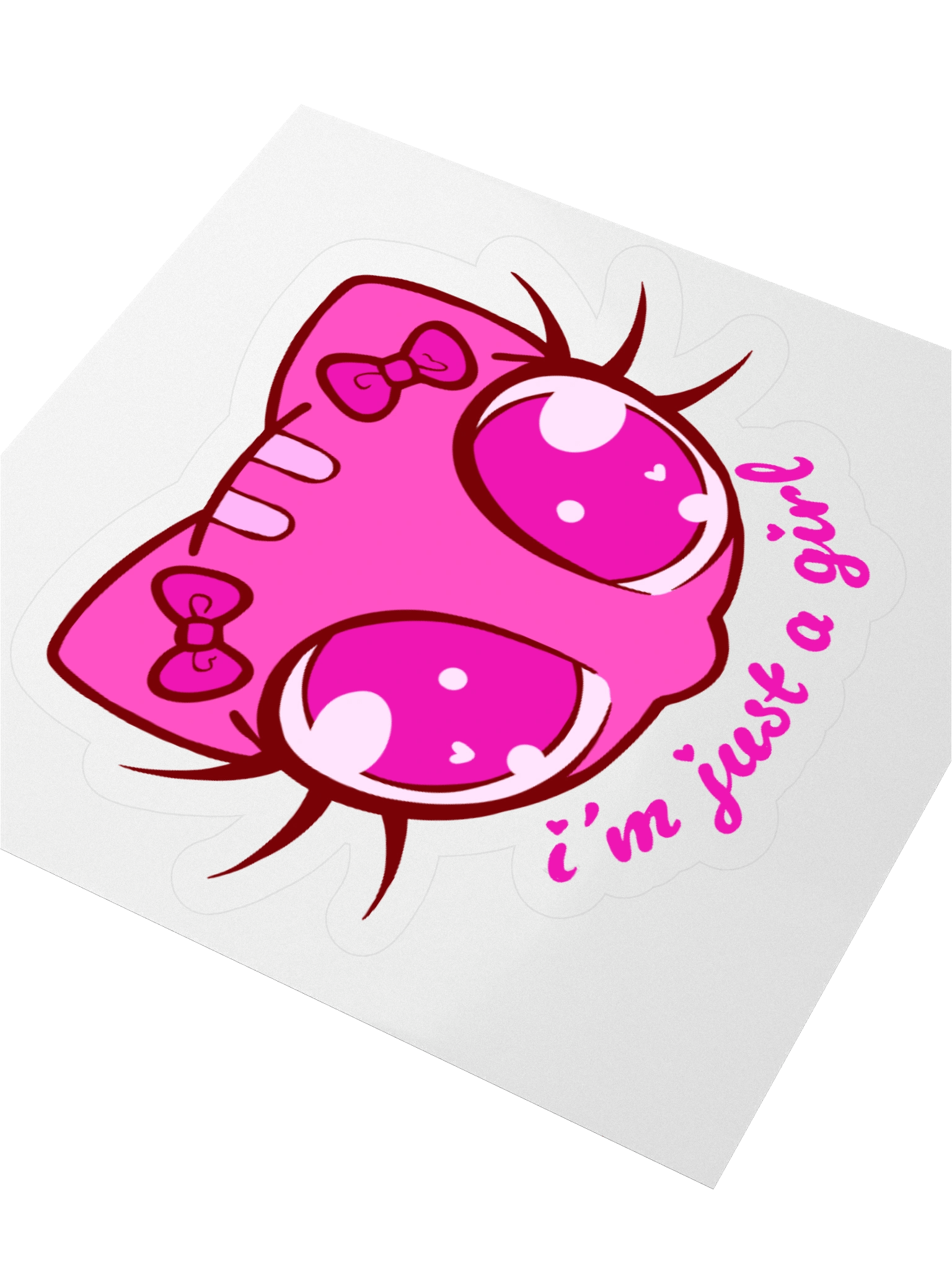 I'm Just A Girl Sticker product image (7)