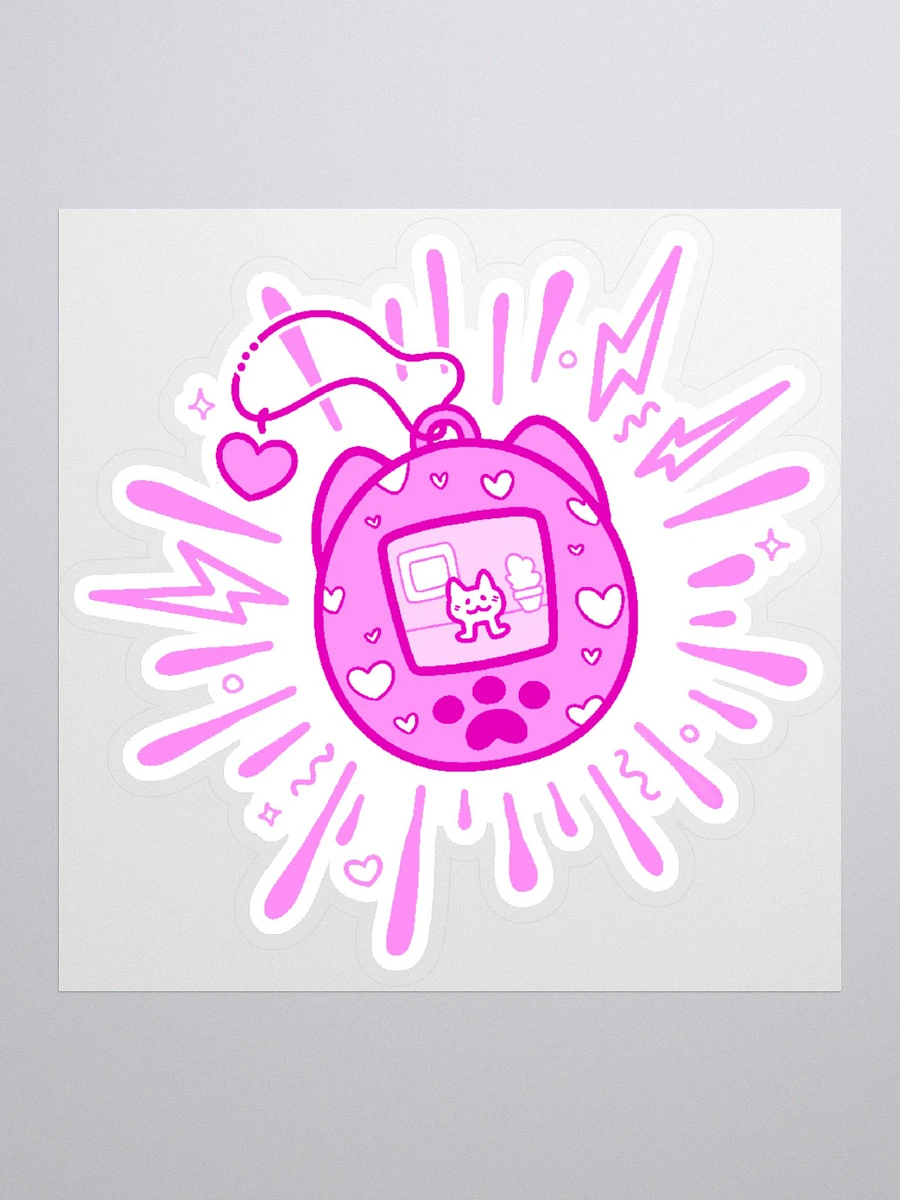 Lovely Digital Meow Sticker - Pink product image (1)