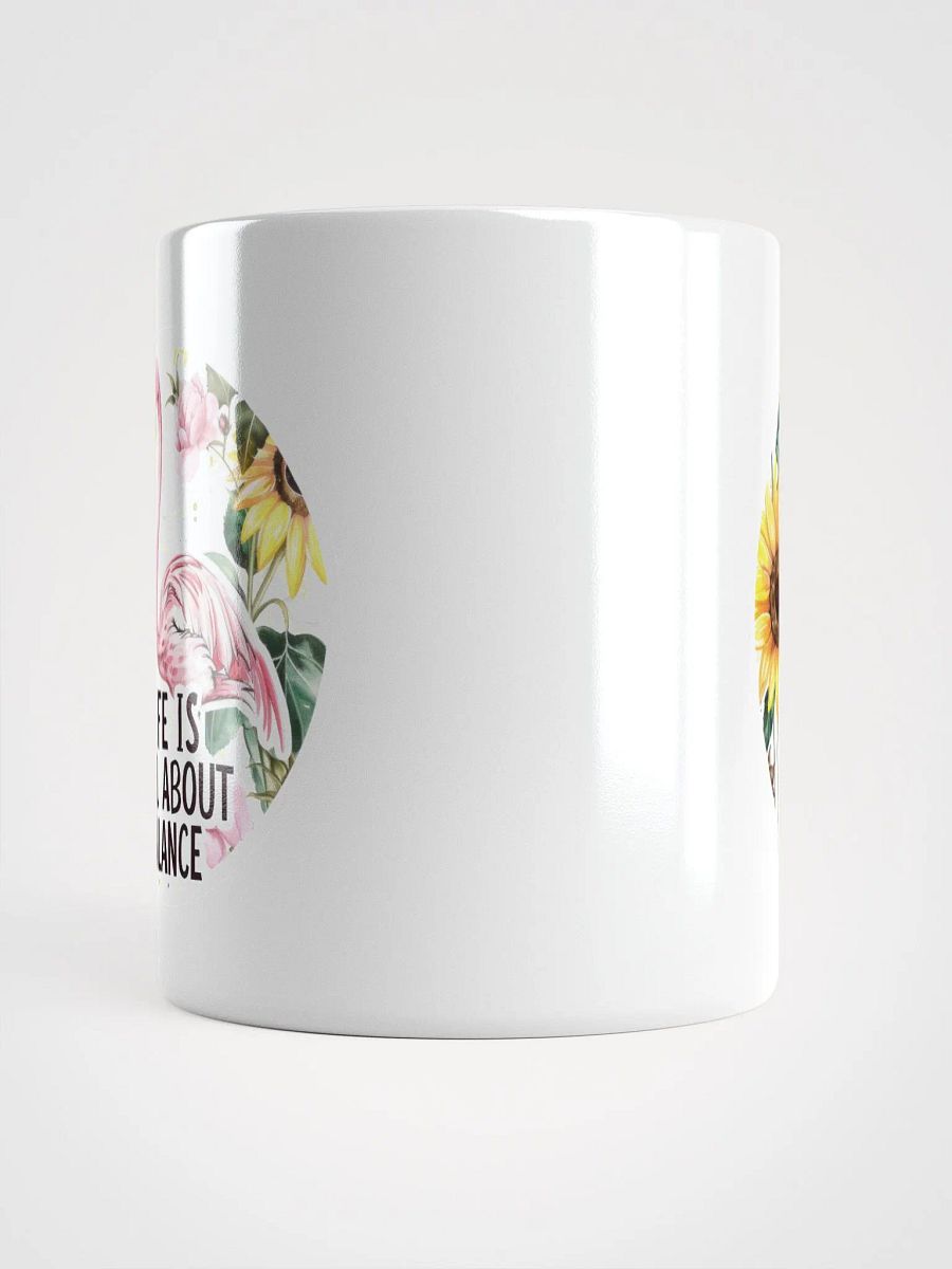 Flamingo About Balance White Glossy Mug product image (4)