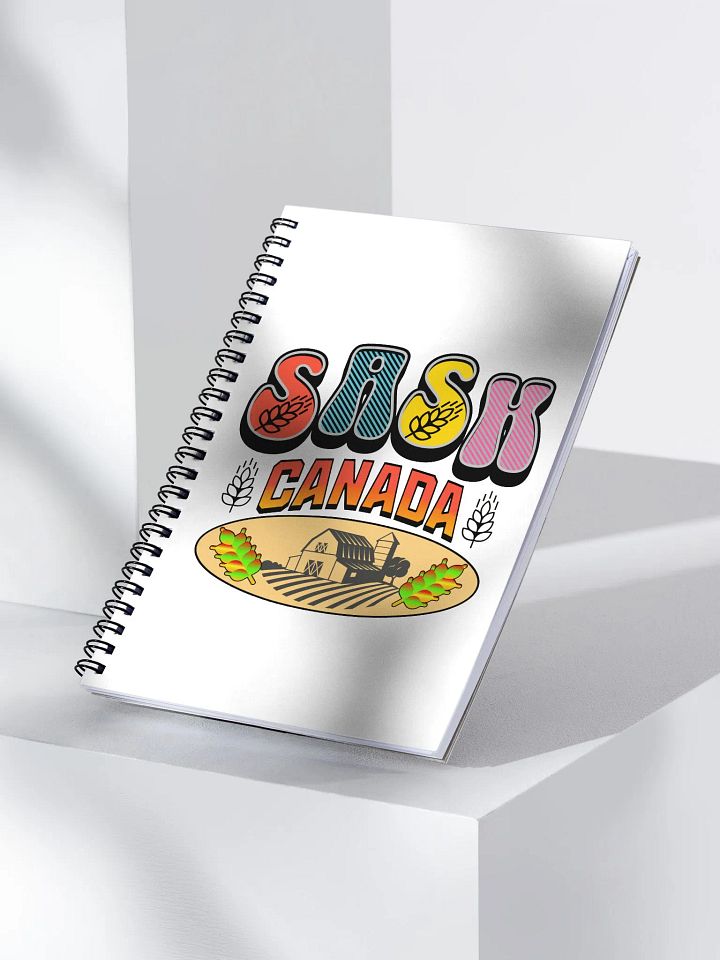 Sask Canada Wheat Spiral Notebook product image (2)