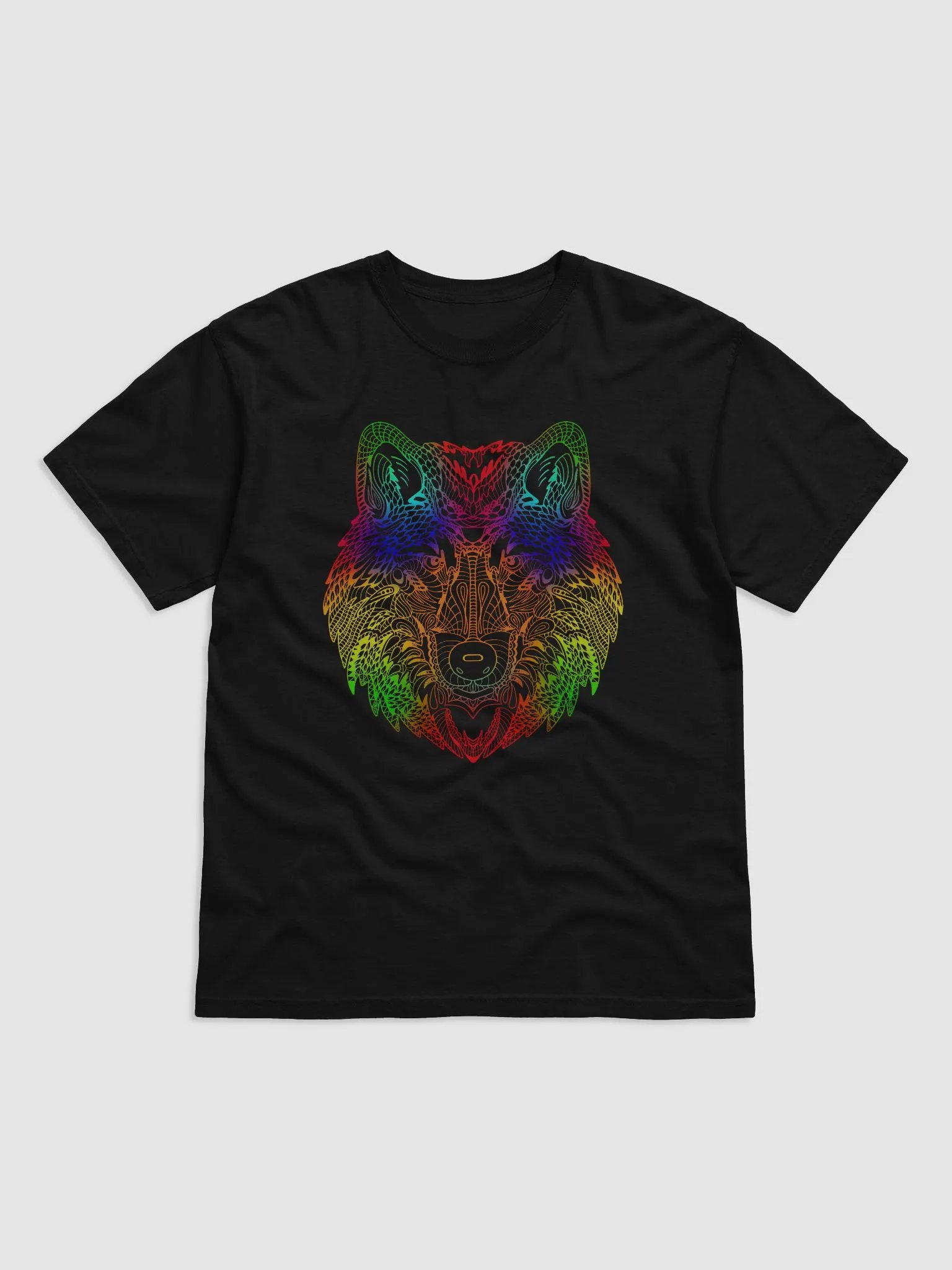 Vibrant Wolf Spirit T-Shirt product image (3)