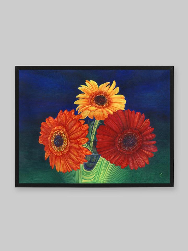 Blank Canvas: Unleash Your Creativity - 3 Bright Gerberas product image (2)