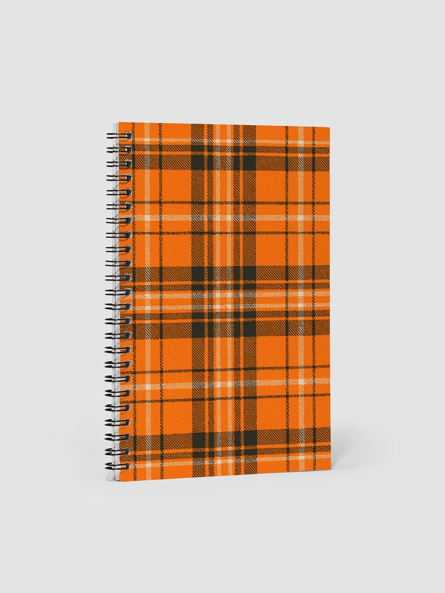 Orange Plaid Spiral Notebook product image (1)