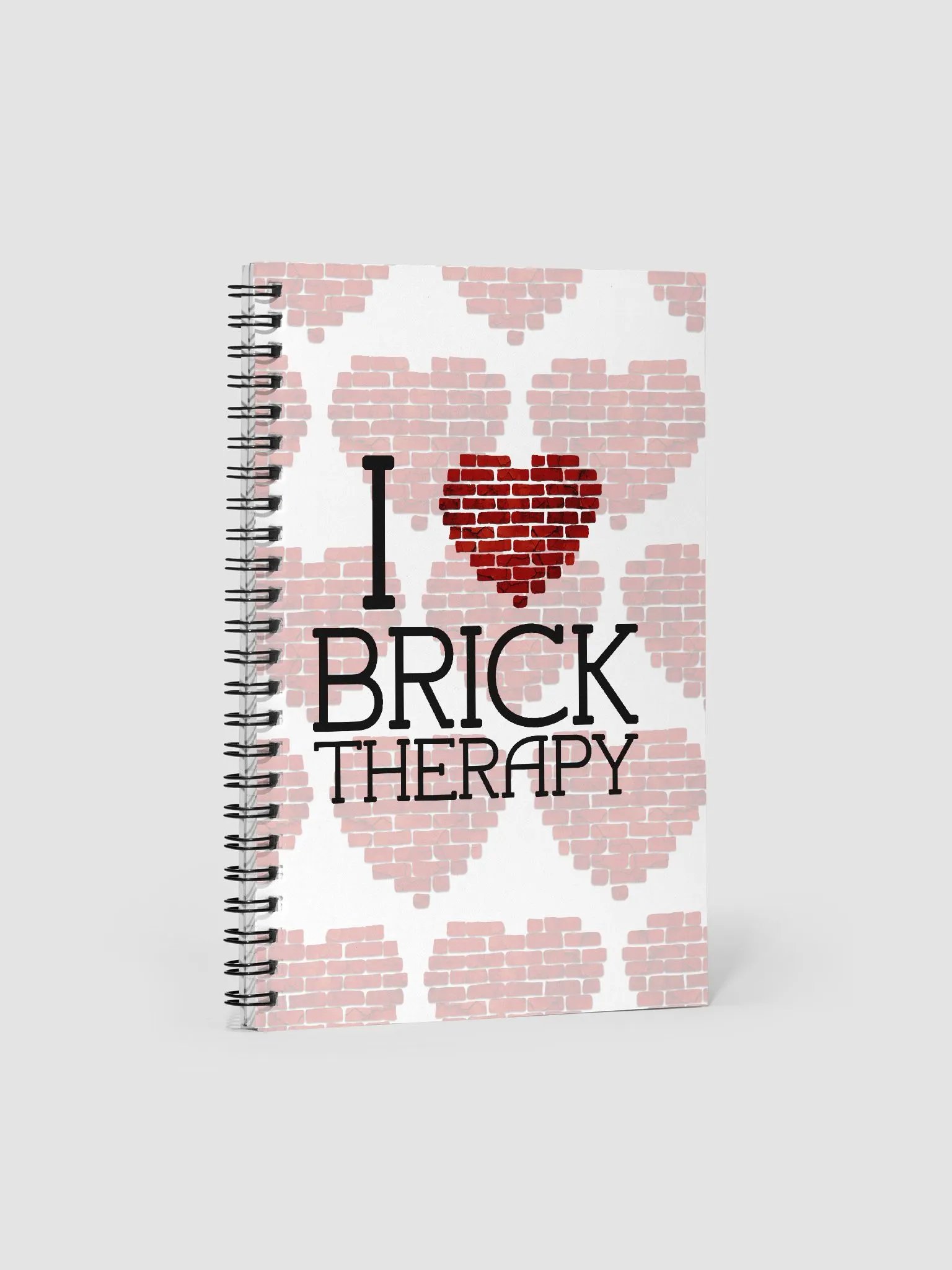 I Heart Brick Therapy Spiral Notebook product image (1)