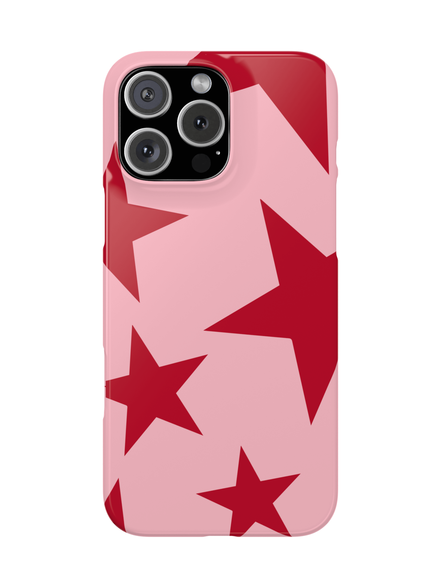 Cherry Red Big Ol Stars iPhone Case product image (1)
