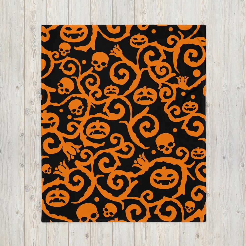 Scary Pumpkins Skull Blanket product image (7)