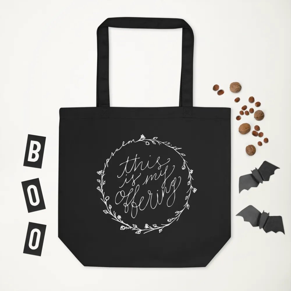 "this is my offering" Black Tote product image (6)