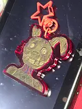 Five Nights Trap Rabbit Red Acrylic Keychains product image (1)