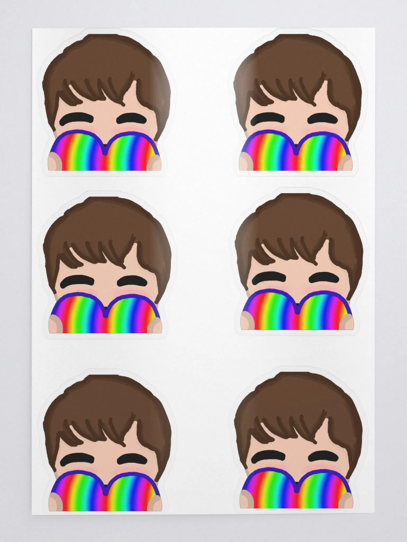 6 Love Emote Stickers product image (1)