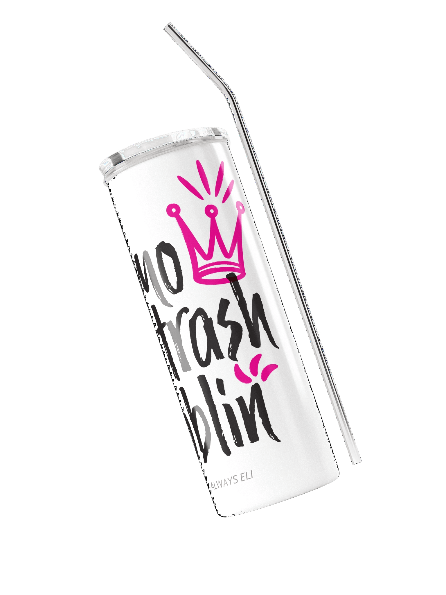 Emo Trash Goblin Stainless Steel Tumbler (White) product image (3)