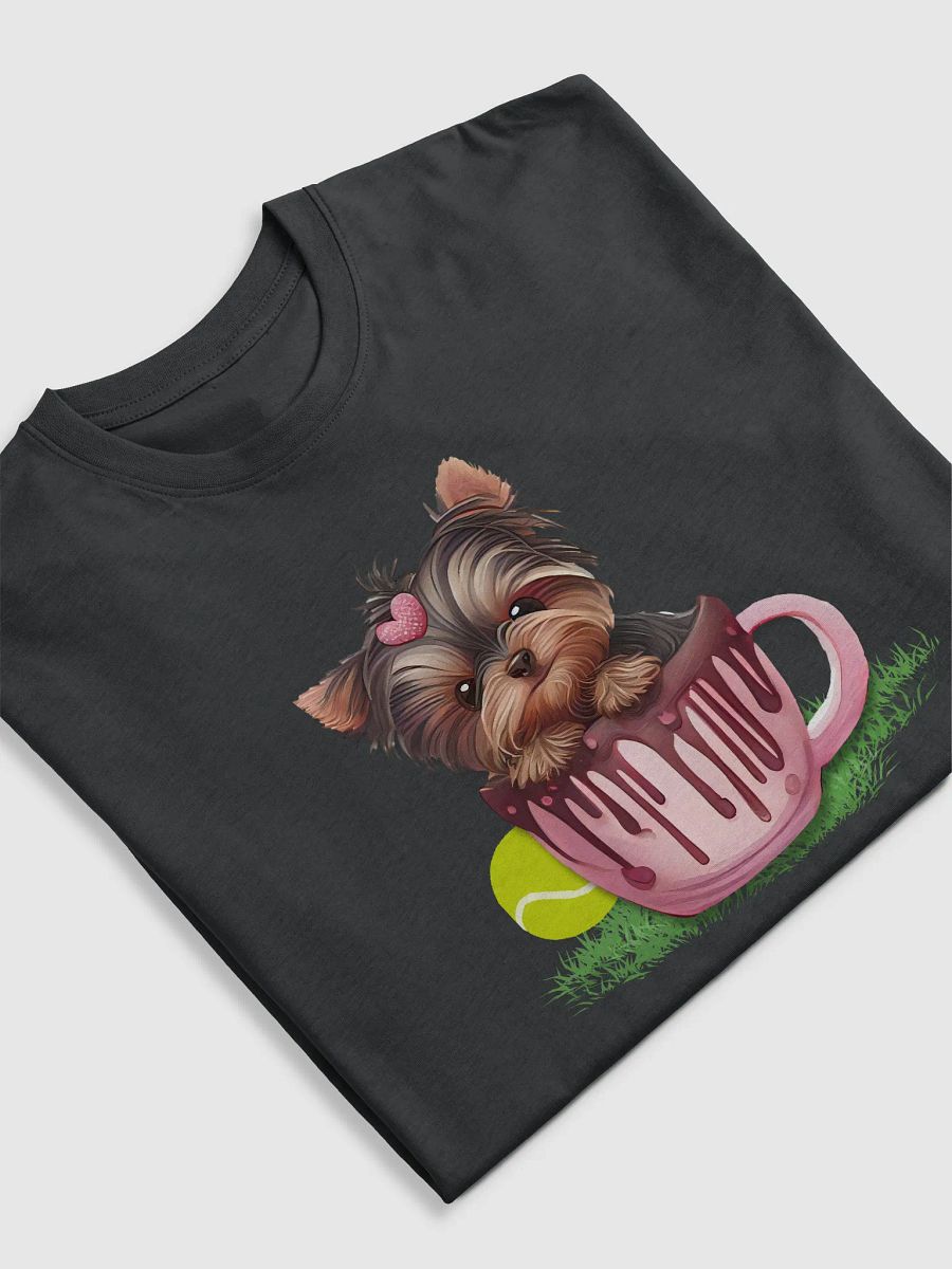 Cute Dog in Cup Illustration Men's Tee product image (5)