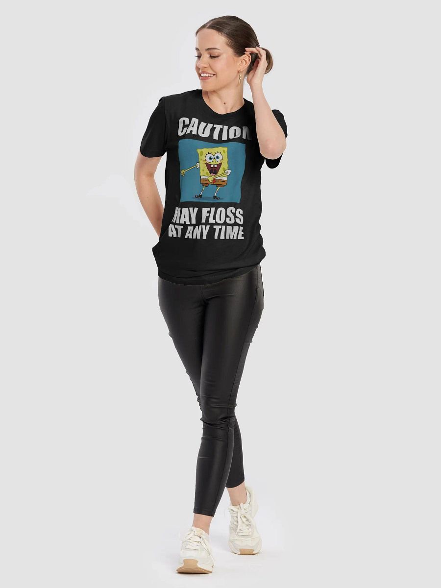 SpongeBob Caution May Floss At Any Time Shirt product image (3)