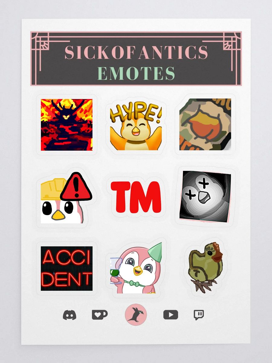 sic- Emote Sticker Set 3 (v1) product image (3)