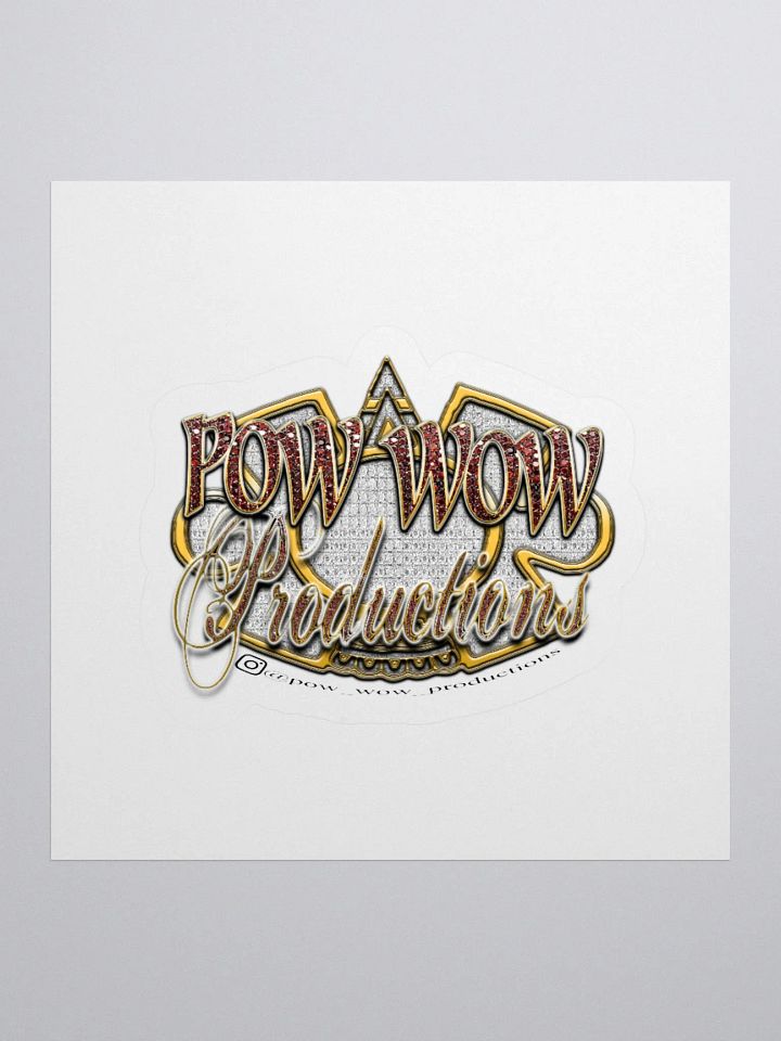 Pow Wow Logo Sticker product image (1)