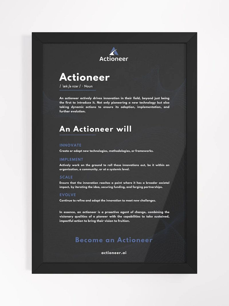 Actioneer Manifesto (Black)
