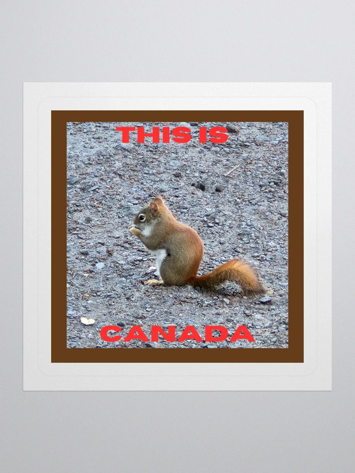 Adorable Red Squirrel Kiss Cut Stickers product image (1)