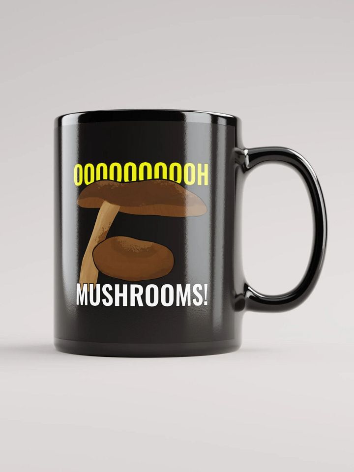 Zaknafein OOOOOOH Mushrooms! Black Ceramic Mug product image (1)