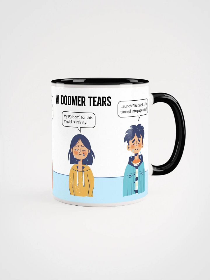 AI Doomer Tears Mug - Black product image (1)