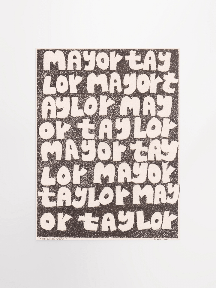 Mayor Taylor Poster product image (3)