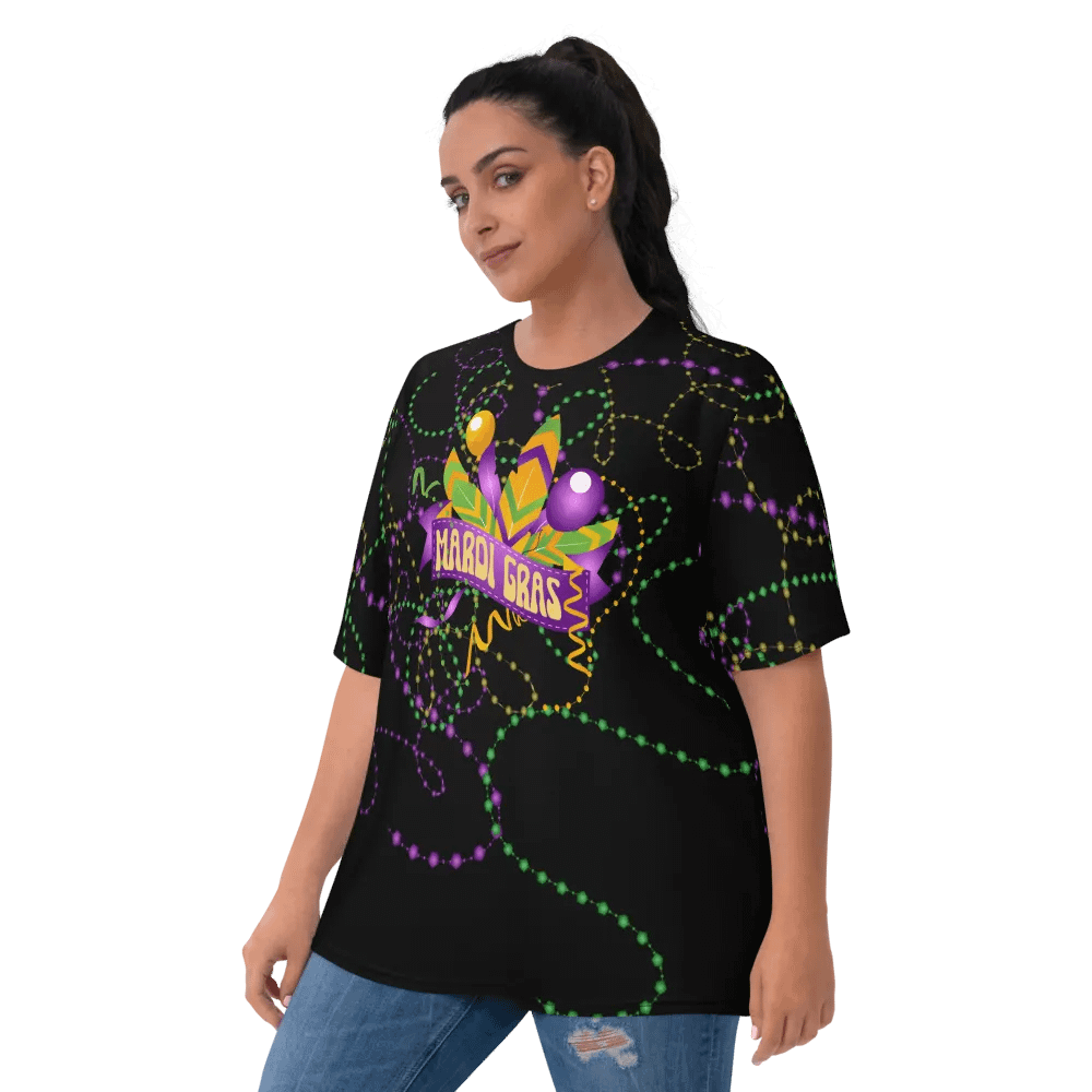 Mardi Gra All Over Print T-shirt product image (10)