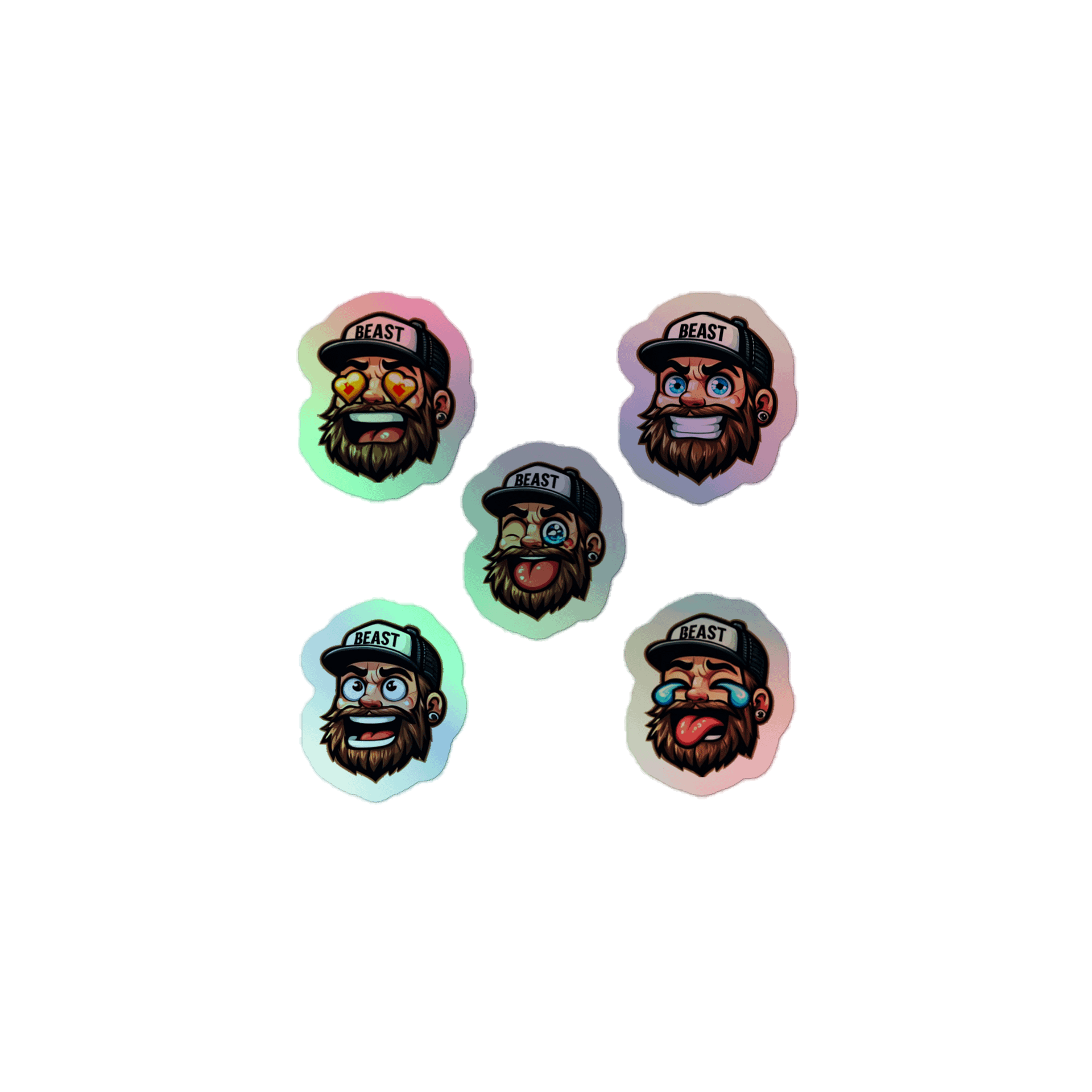 Punklad Emote Holographic Stickers product image (1)