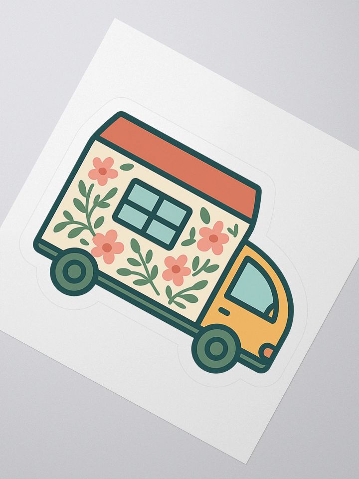 Whimsical Cosy Cottage Camper Sticker product image (4)
