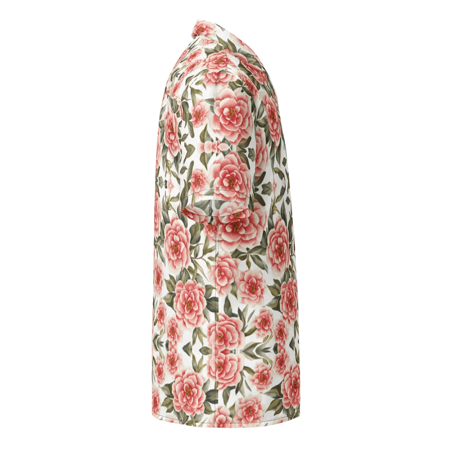 Floral Pattern Camellia Flowers Hawaiian Shirt product image (4)