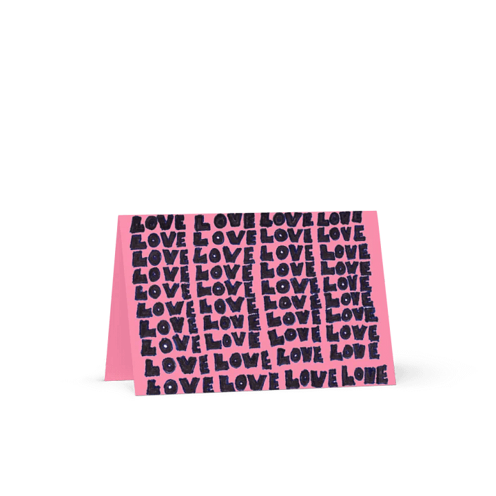Love Greeting Card (pink) product image (2)