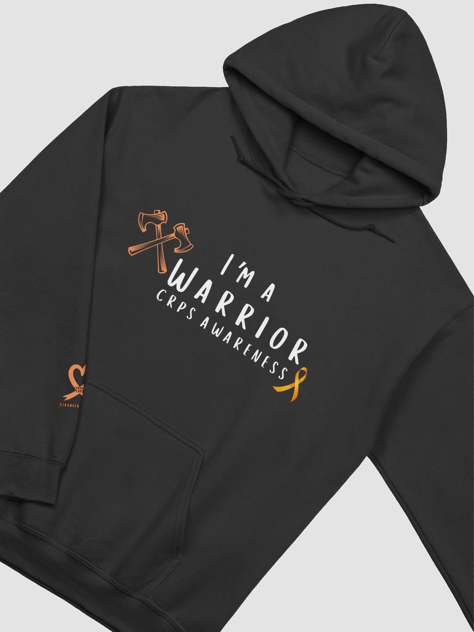 I'm a Warrior CRPS Awareness Do Not Touch LEFT Arm Hoodie (Masculine Design) product image (2)