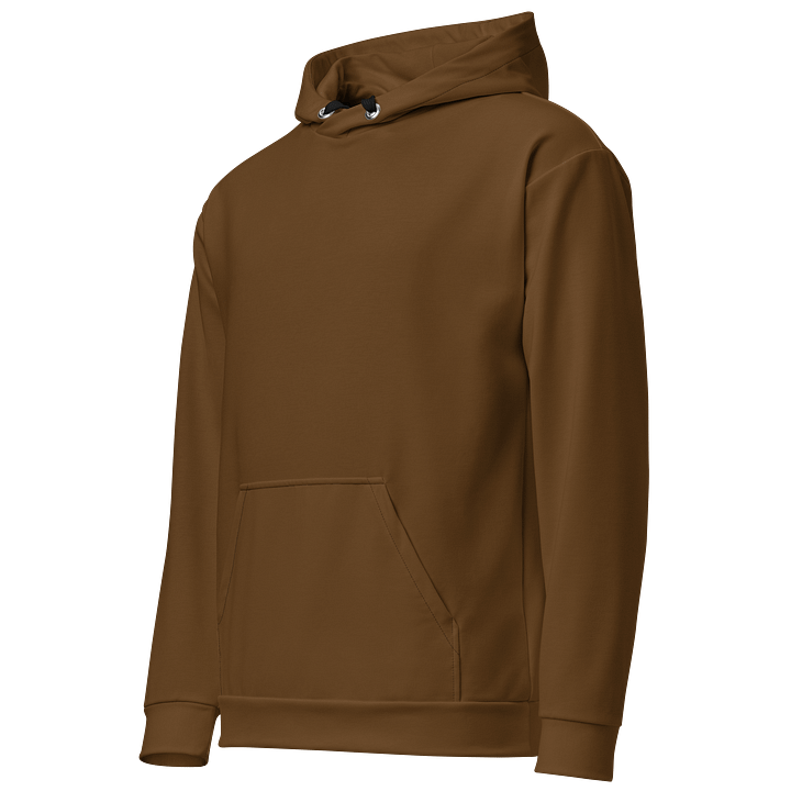 Chestnut Brown Solid Color Eco Friendly Pullover Unisex Hoodie product image (2)