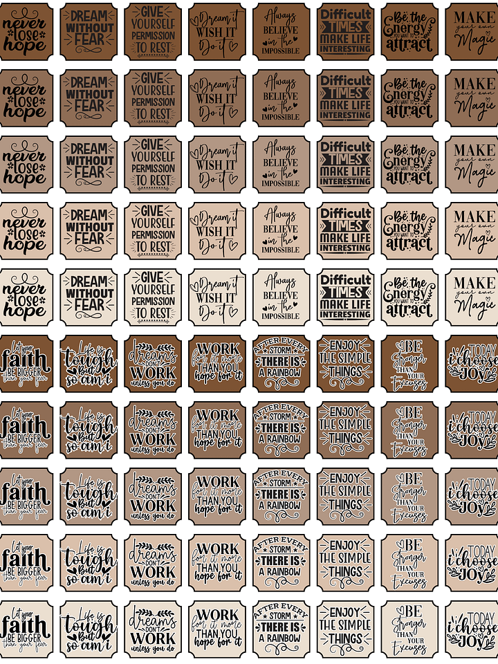 Printable Quote Stickers | Faith Theme | Freebie product image (1)