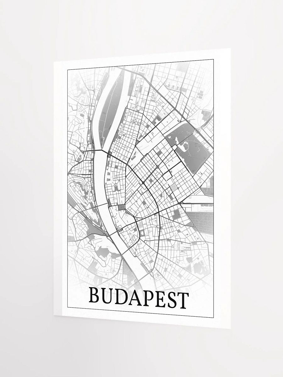 Budapest, Hungary, city map print product image (9)