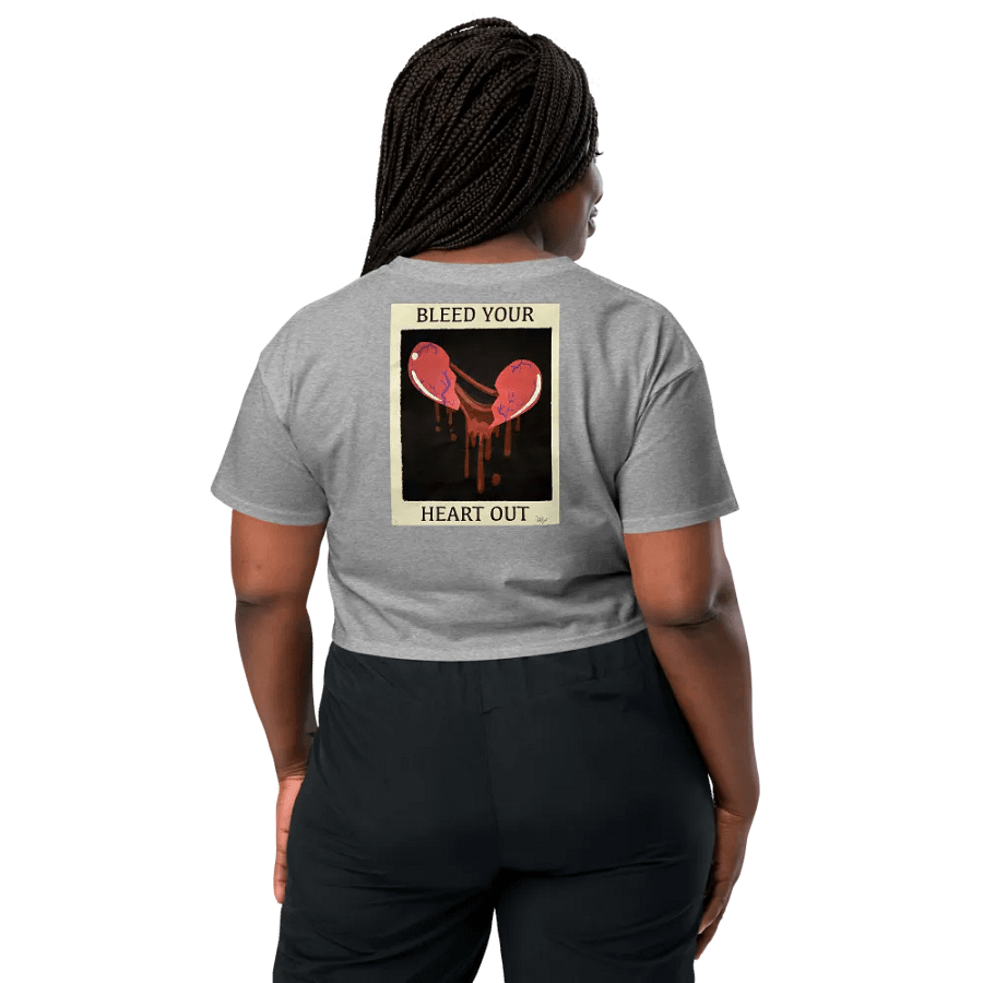 Bleed Your Heart Out Embroidered Crop Top (Traditional) product image (3)