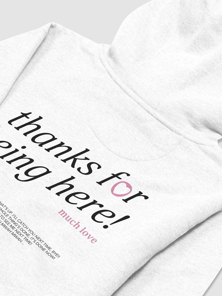 thanks for being here! Hoodie (Pink) product image (4)