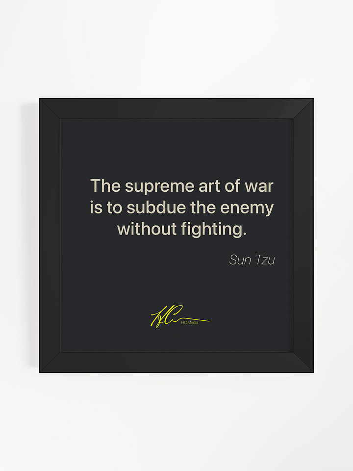 Sun Tzu Q6 - Framed Poster product image (1)