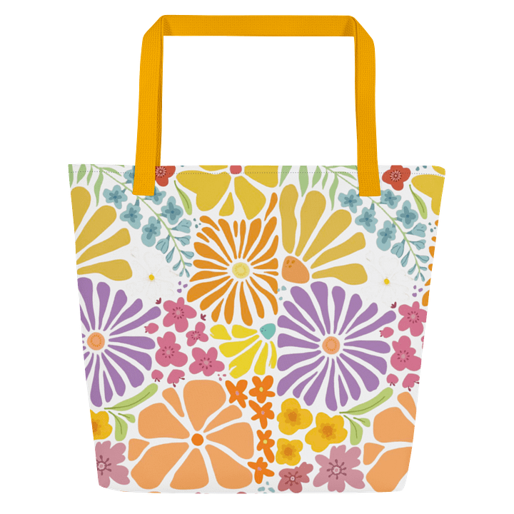 Vibrant Floral Splendor Tote Bag product image (2)