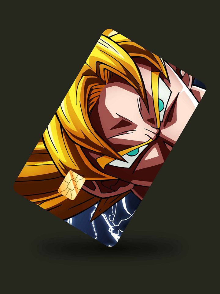 Peeking Goku Card Skin (Holographic) product image (1)