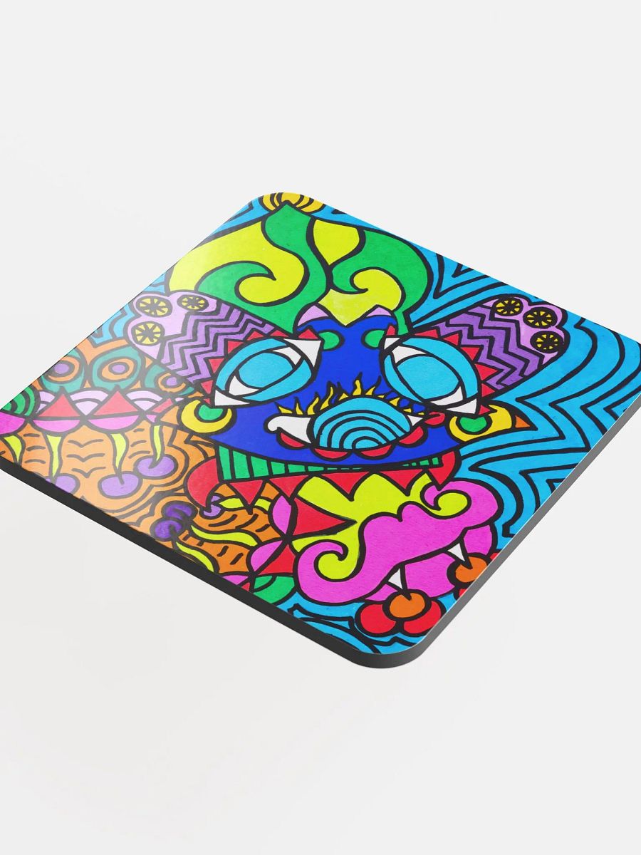 Vibrant Abstract Cork Coaster product image (4)