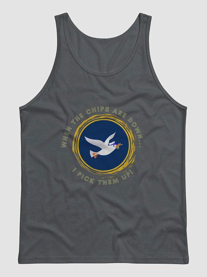 When the Chips are Down I Pick Them Up! Tank Top in Dark Colours product image (4)