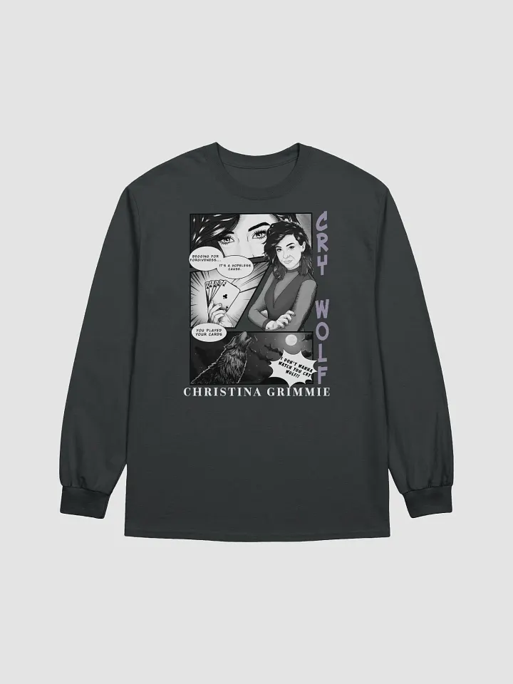 Cry Wolf Comic - Long Sleeve Black Tee product image (2)
