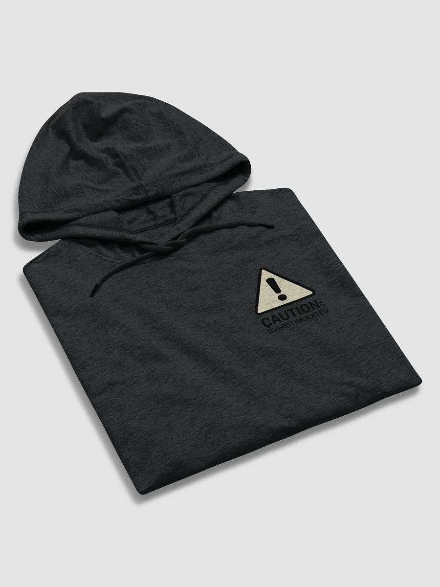 CAUTION: OCERSTIMULATED (sm. moonstone design) printed lightweight hoodie product image (5)