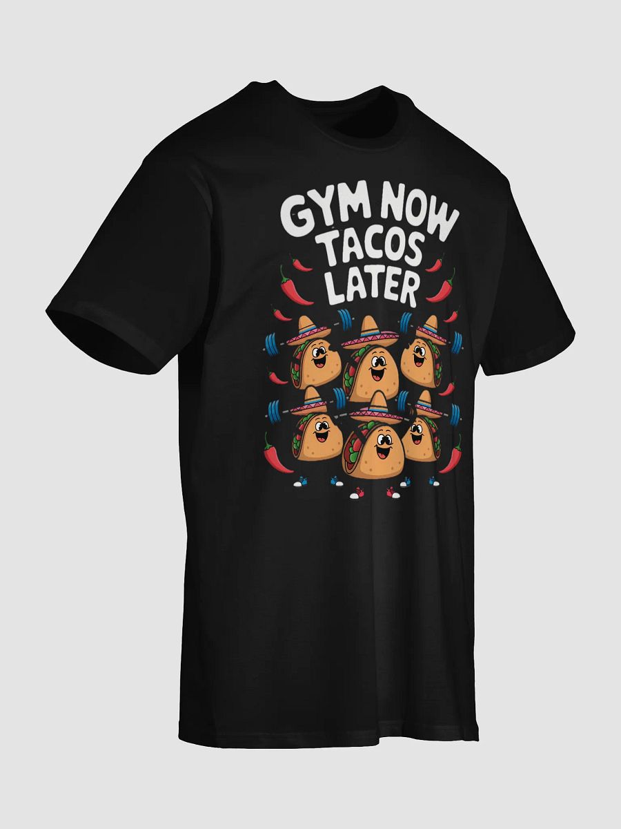 Funny "Gym Now, Tacos Later" Workout T-Shirt – Cute Taco Weightlifting Design product image (20)