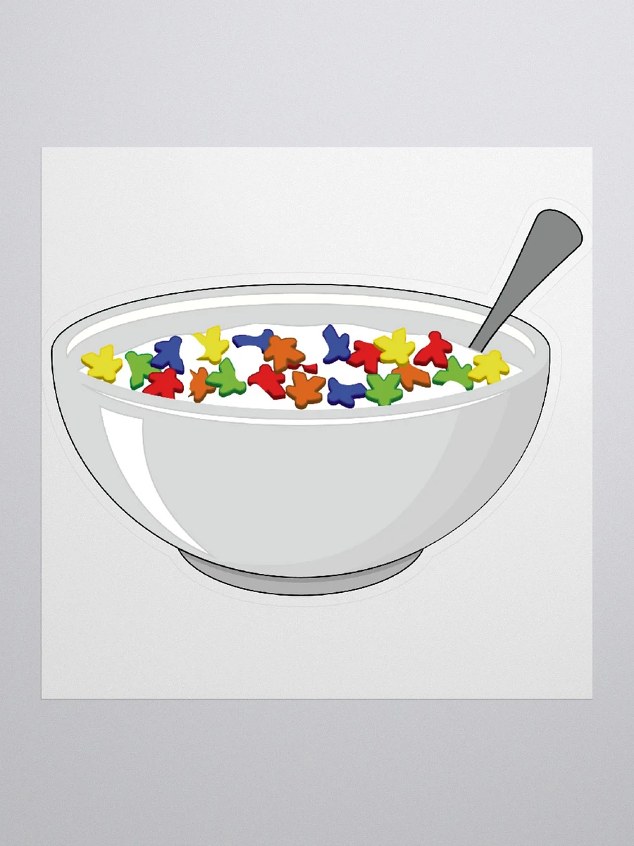 Crunchy Meeple Cereal Sticker product image (1)