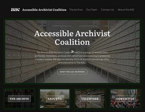 OUR DATABASE IS NOW LIVE!!! WWW. THEAAC .ORG! see you there <3 @accessiblearchivists #archive #database #archivist #foryou