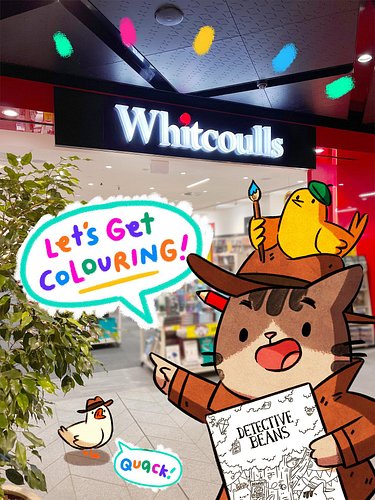 Hey kiwis! @whitcoulls_nz is currently running a Detective Beans: Adventures in Cat Town colouring competition and I’ll be pe...
