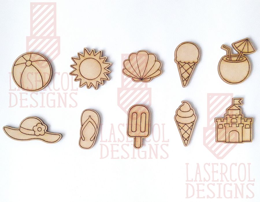 Summer Cut Outs and Stud Earrings - Laser Cut Files product image (7)