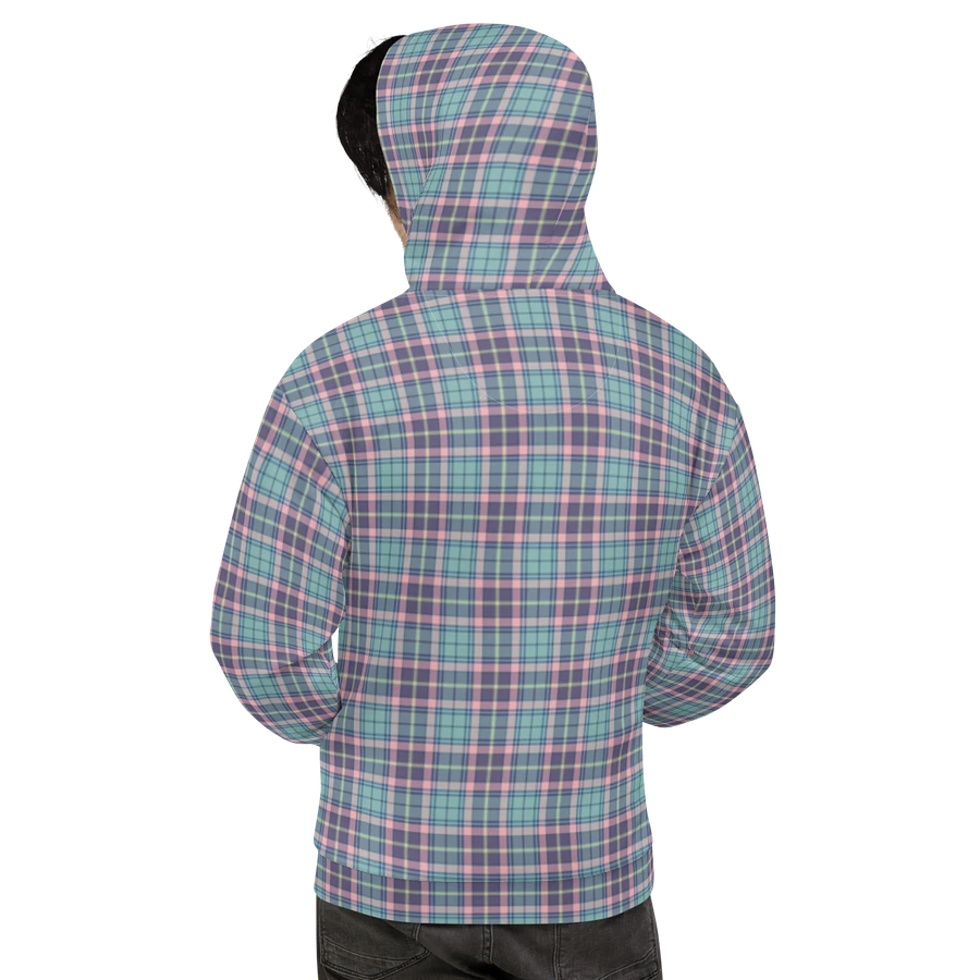 Light Green, Purple, and Pink Plaid Hoodie product image (9)