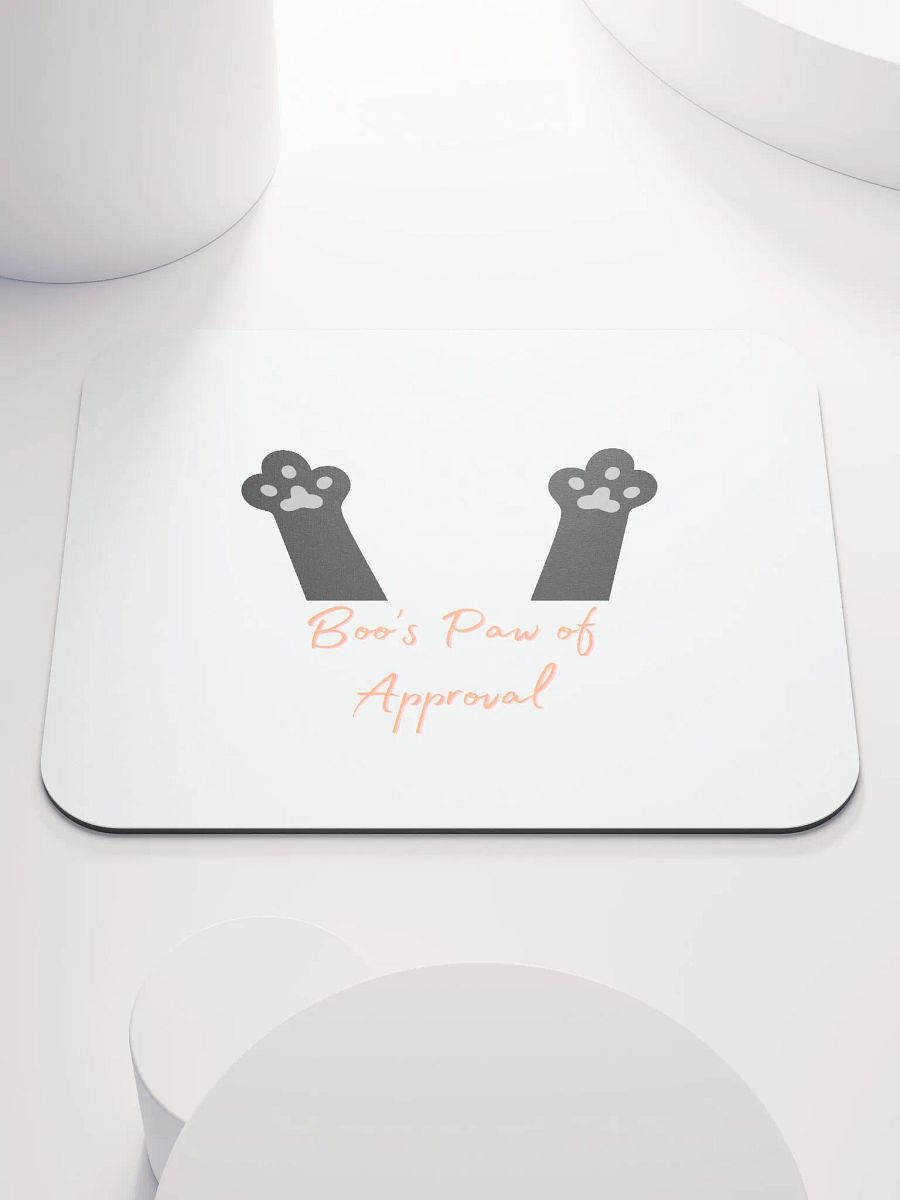 Boo's Paws Of Approval Classic Mouse Pad. product image (1)
