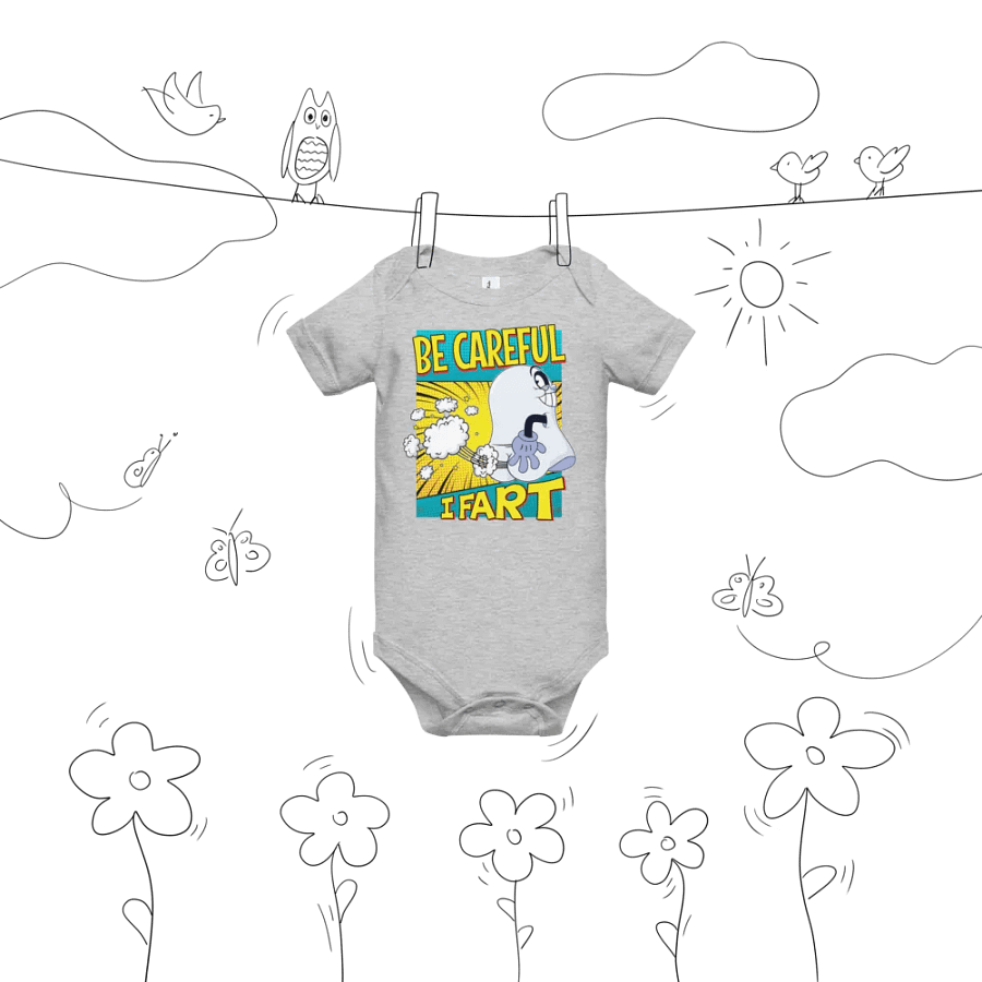 Be Careful, I Fart baby onesie product image (48)